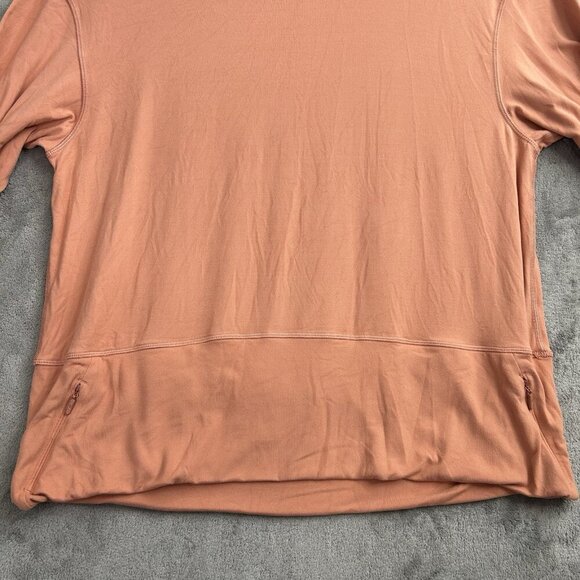 Lululemon Sweatshirt Womens 8 Ready To Rulu Pullover Funnel Neck Pink Savannah - Picture 5 of 12